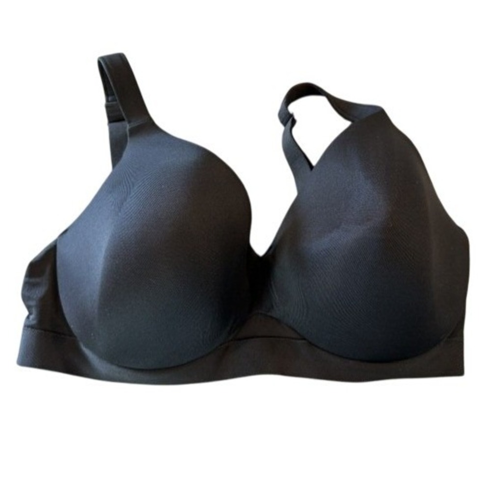 Lane Bryant Cacique 42DD Black Lightly Lined Full Coverage Bra Underwire